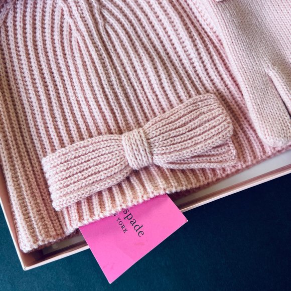 KATE SPADE NEW YORK Women's Classic "English Rose" Hat & Glove Boxed Set NIB - Picture 6 of 7